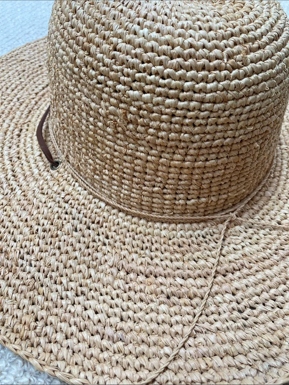 SCALA COLLEZIONE Handcrafted Sun Hat Tan O/S